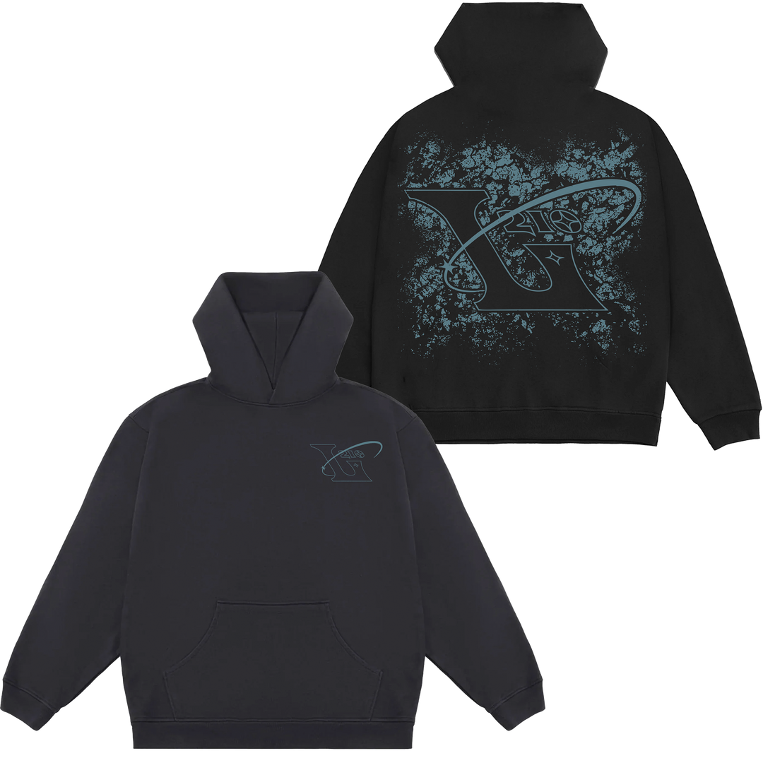 210 Faded Hoodie - Jet Black